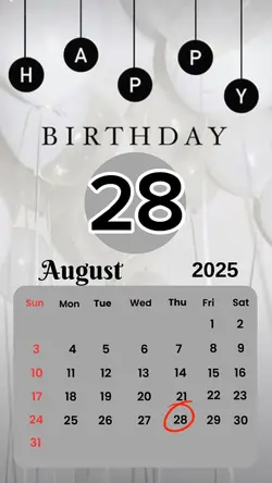 birthday 28 August 