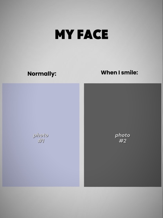 My face