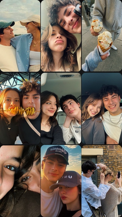 Colagem de casal