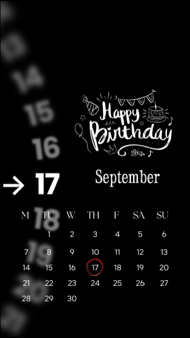 hbd 17 septembre 