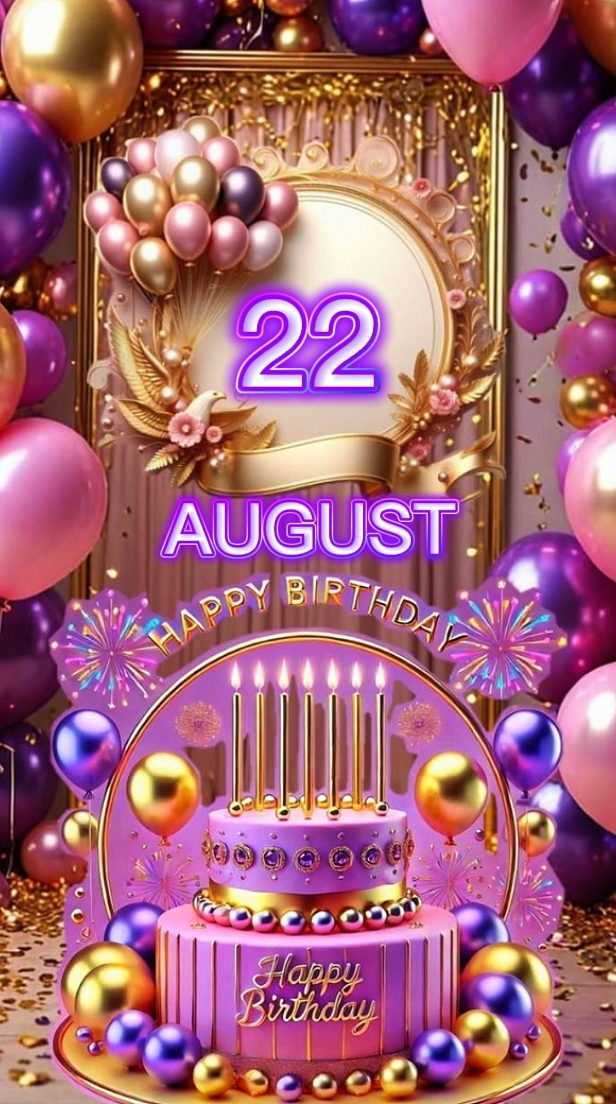 Birthday 22 AUGUST 