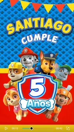 Paw Patrol invitacio