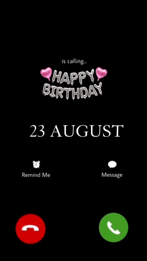 BDAY 23 AUGUST 2026