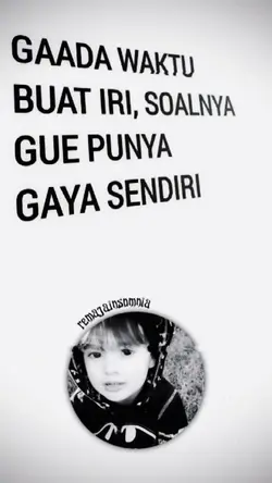 Gaada waktu buat iri