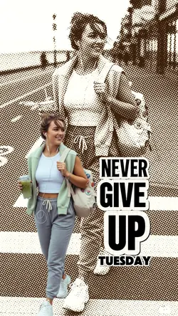 Never give up 