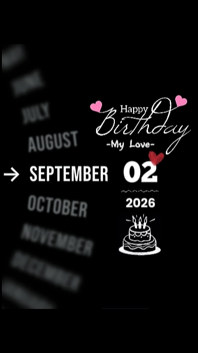 HBD Love 2 de setembro