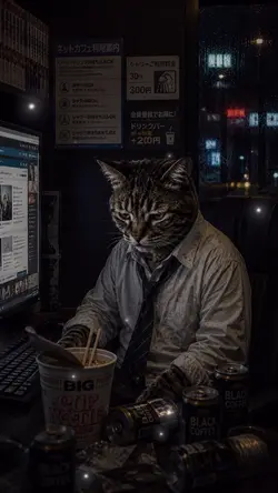ネカフェ猫