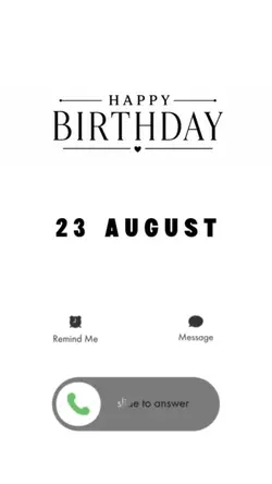 23 August Birthday
