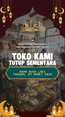 Toko tutup lebaran 