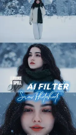 Snow photoshoots AI