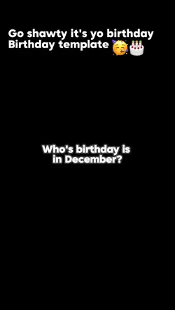 December birthday🎂