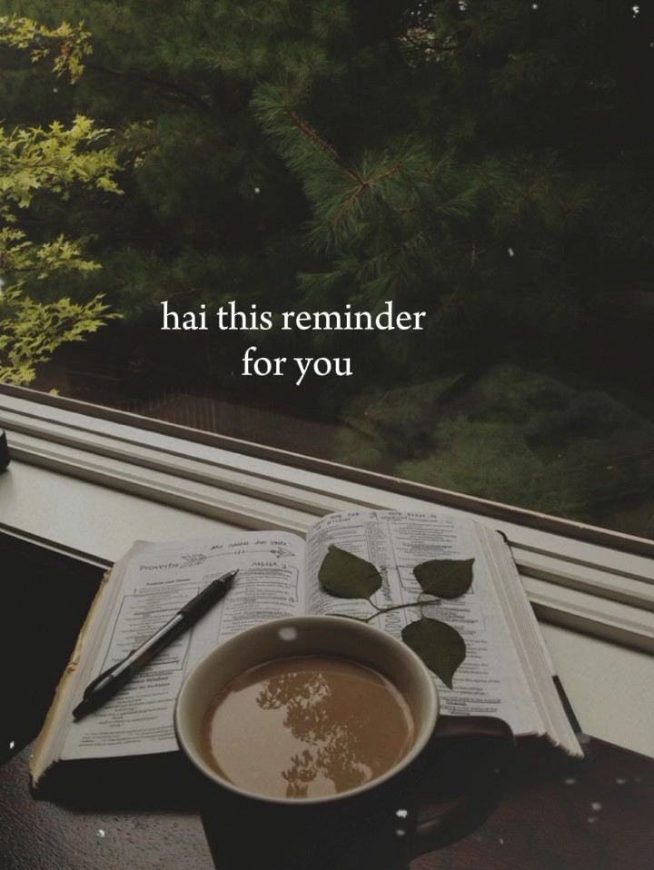 reminder for you