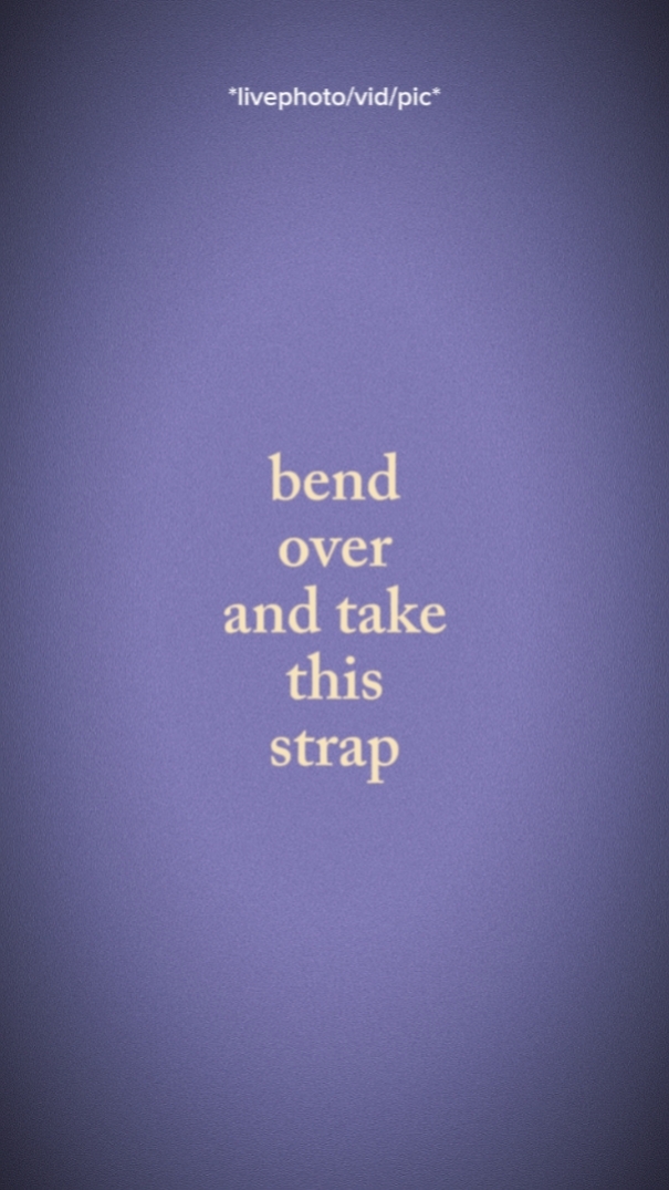 bend over and take