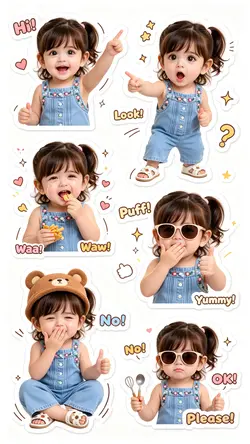 Stiker baby cute