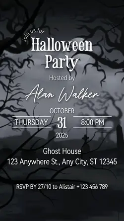 halloween invitation
