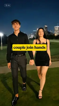 couple join hands