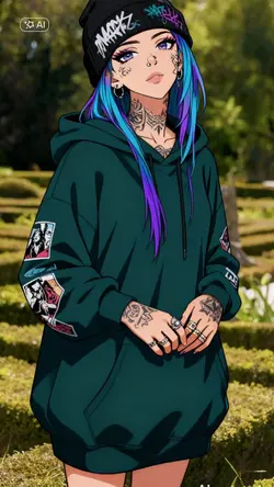 Anime style portrait