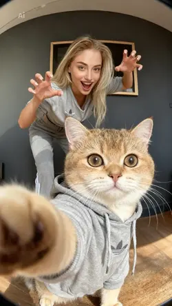 Selfie with pets
