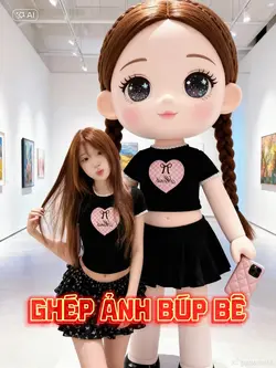Ghép ảnh búp bê