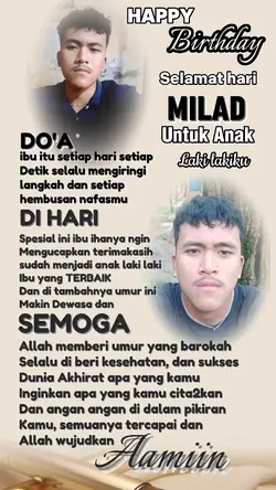 ULTAH TUK ANAK LAKI2