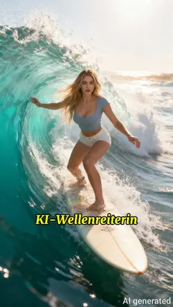 KI-Wellenreiterin