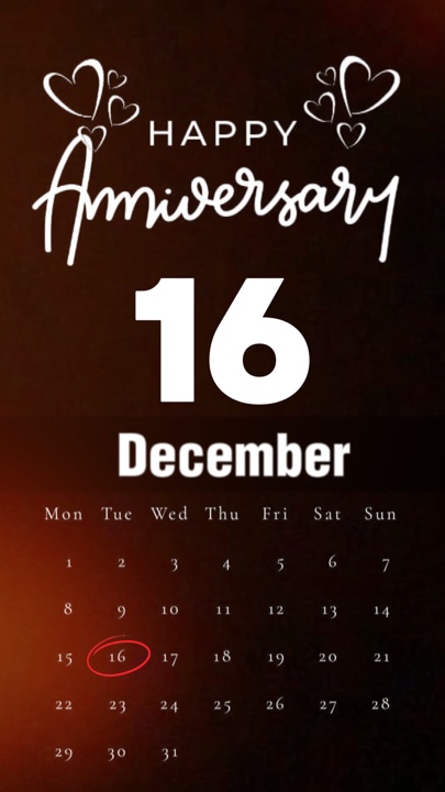 Anniv 16 December 
