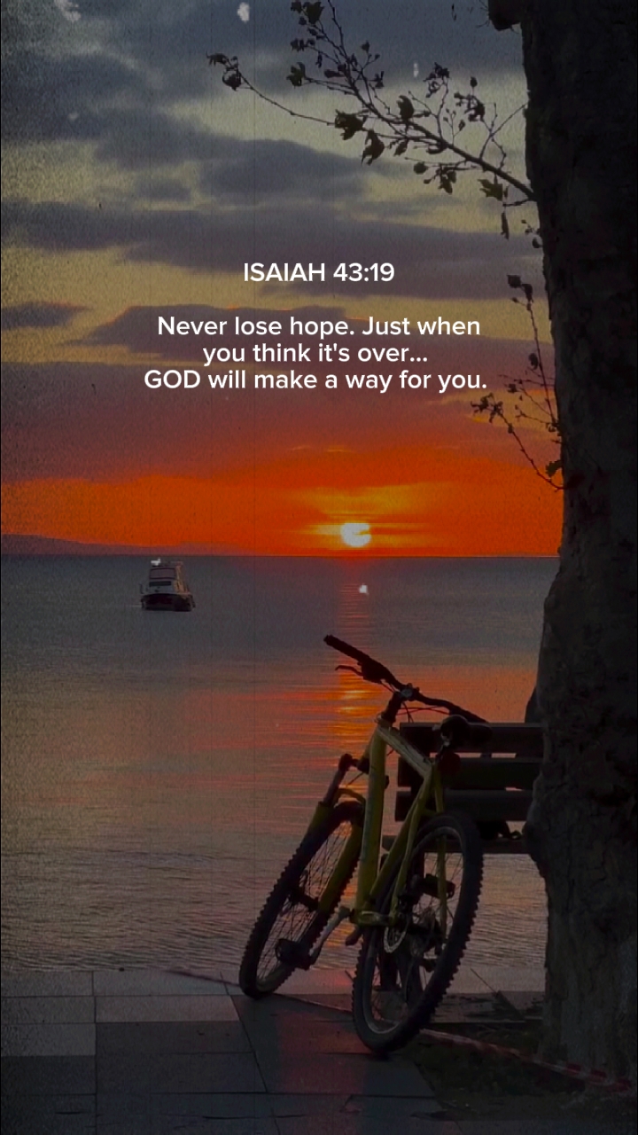 ISAIAH 43: 19
