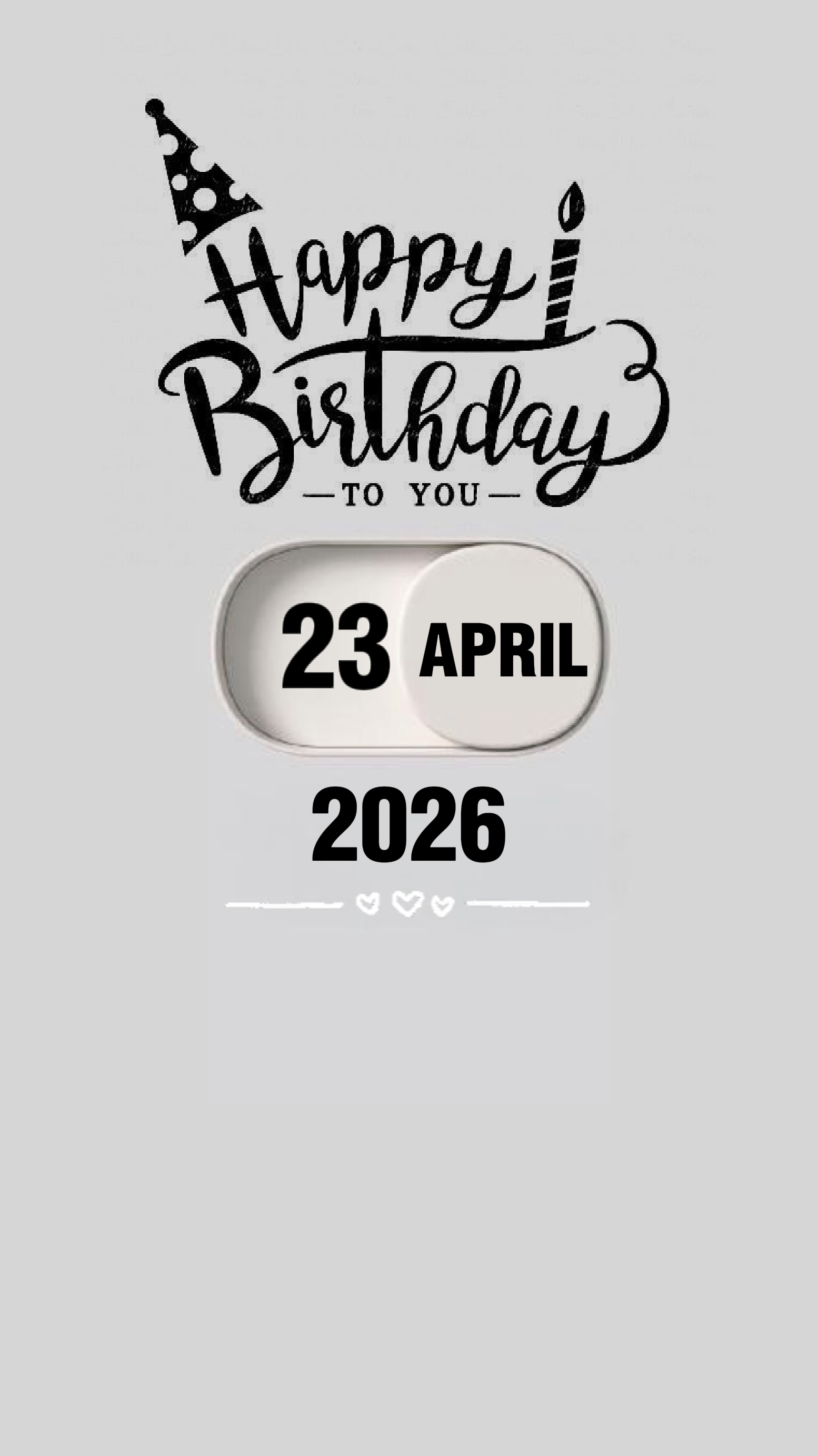 ANNIVERSAIRE LE 23 AVRIL 