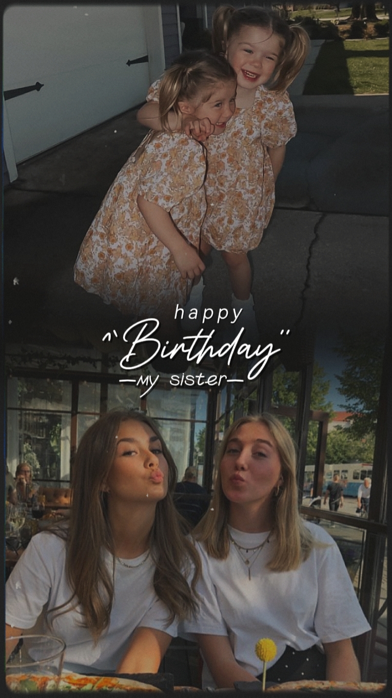 anniversaire ma soeur