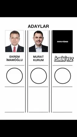 KOMİK SEÇİM ŞABLONU