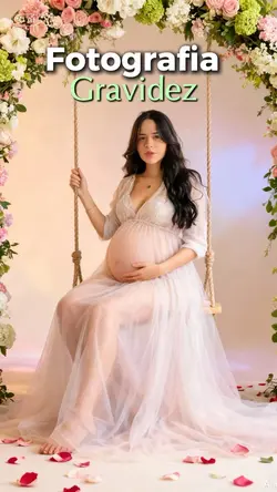 Grávida foto studio.