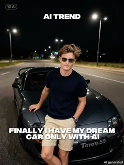 Sit on Toyota Supra 