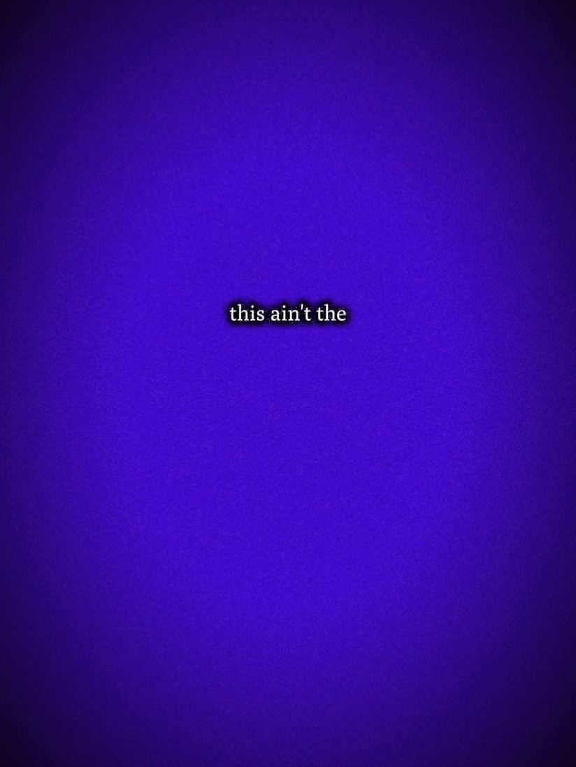 this ain't the race