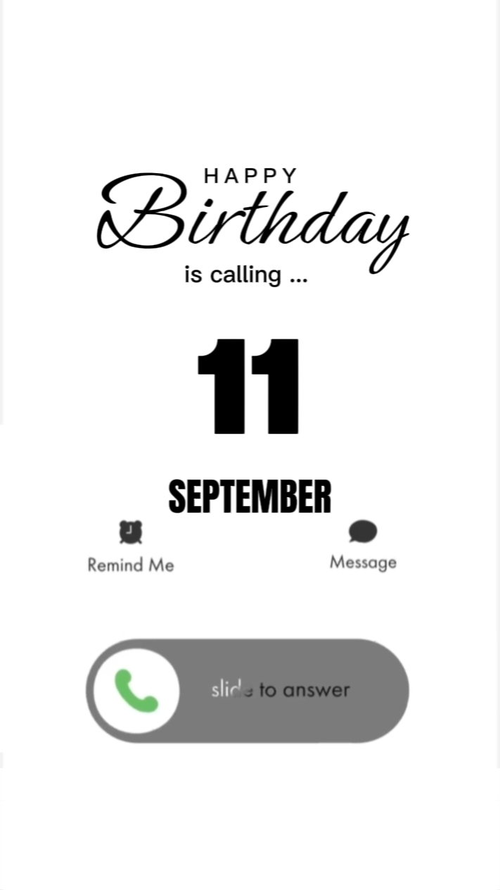 b'day, 11 September
