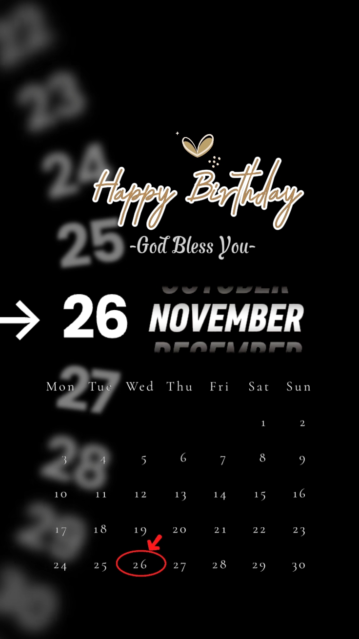 HBD 26 NOVEMBER