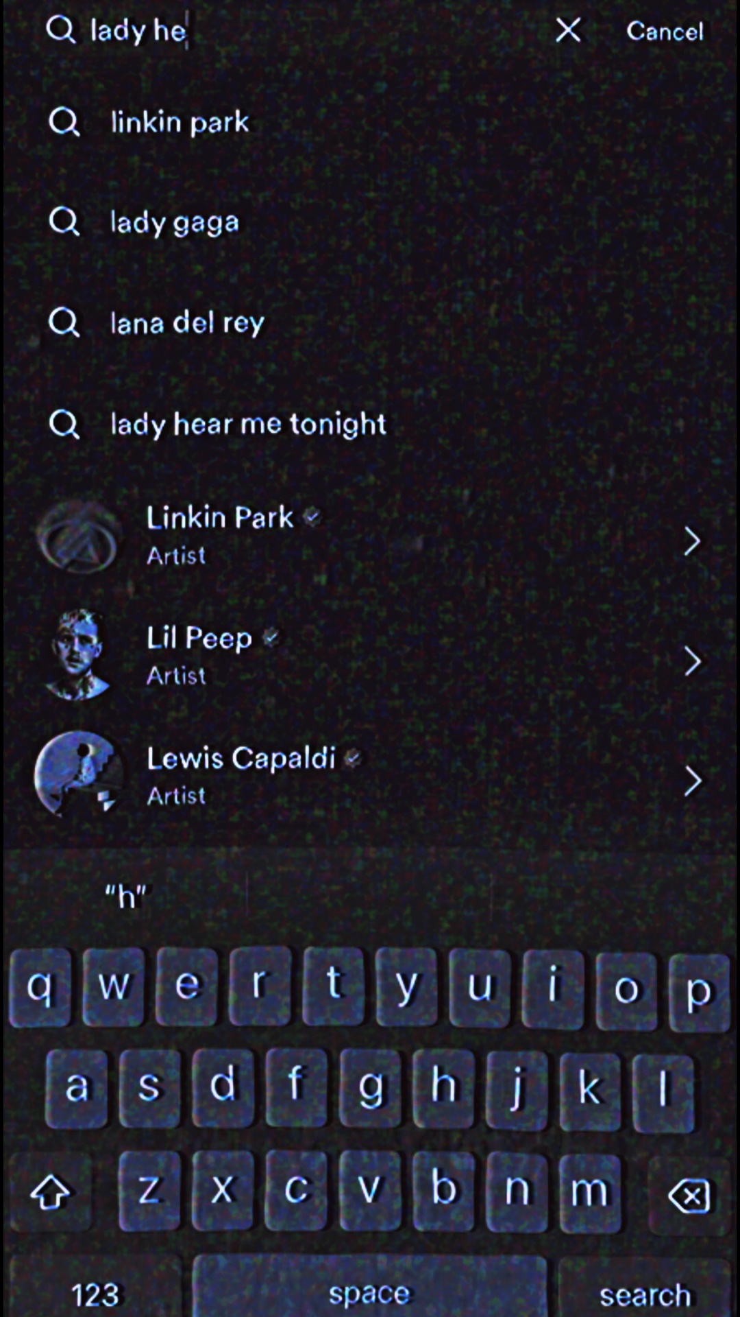 Lady hear me tonigh