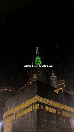 When Allah invites u