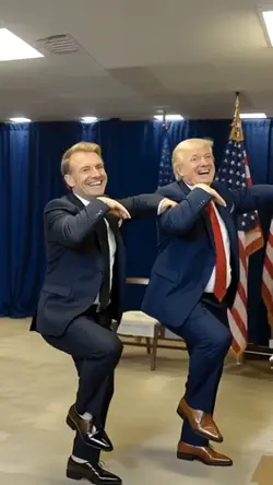 Trump and Macron IA