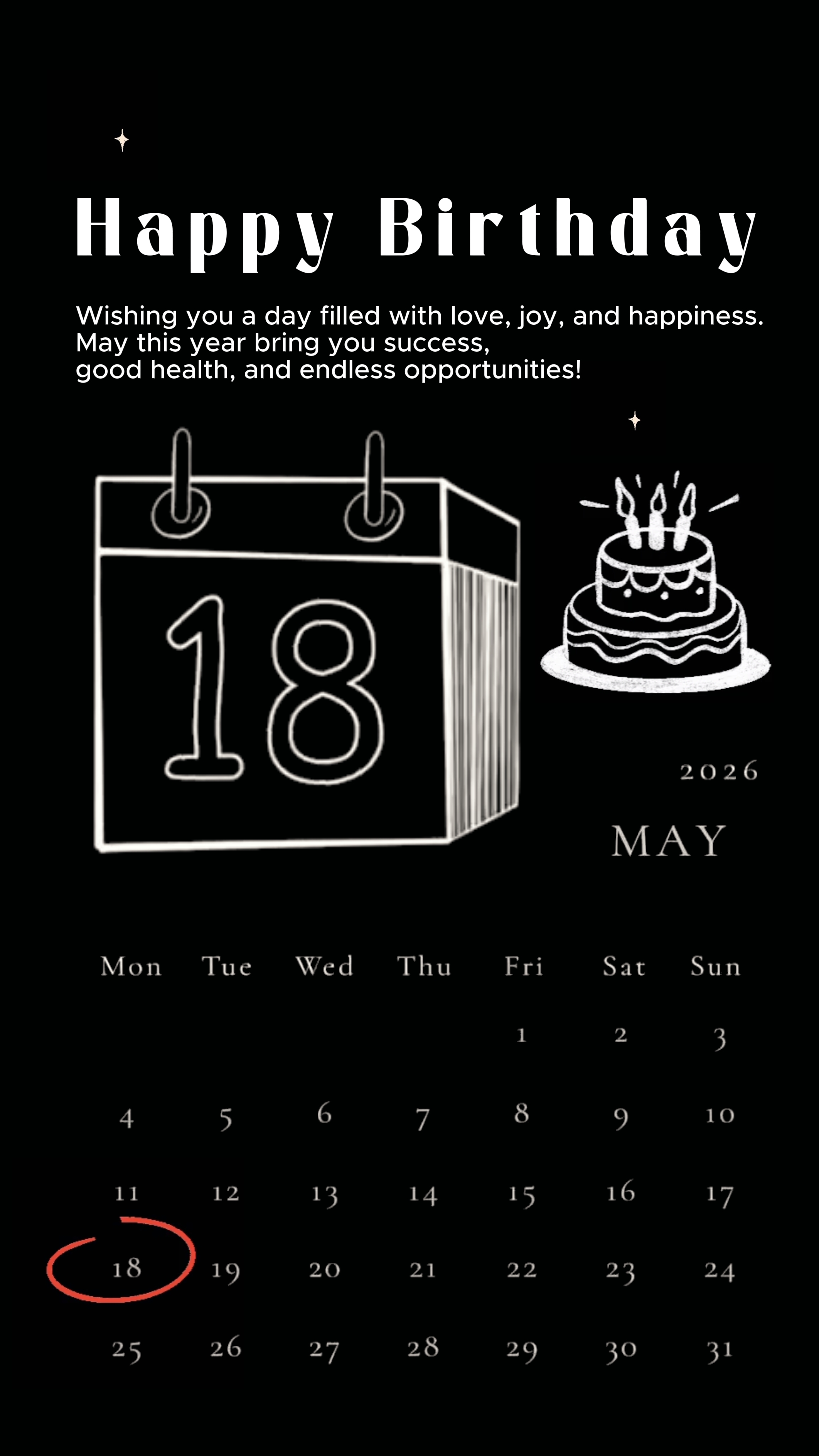 18 may birthday girl