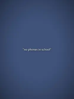no phones 