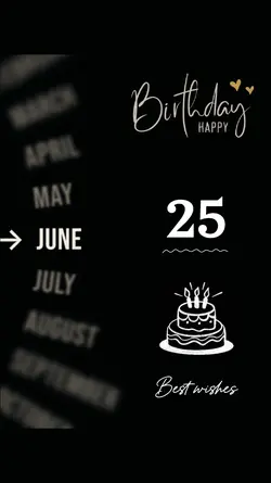 25 JUNE BIRTHDAY