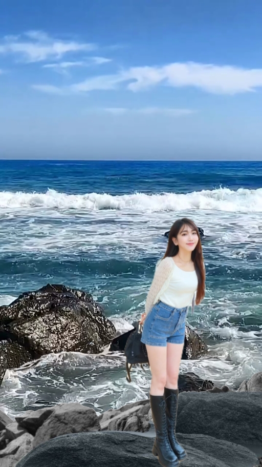 Vista natural a la playa