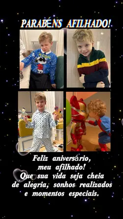 Parabéns afilhado