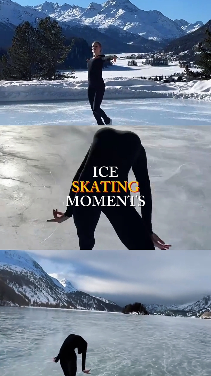 Moments de patinage sur glace