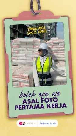 foto pertama kerja