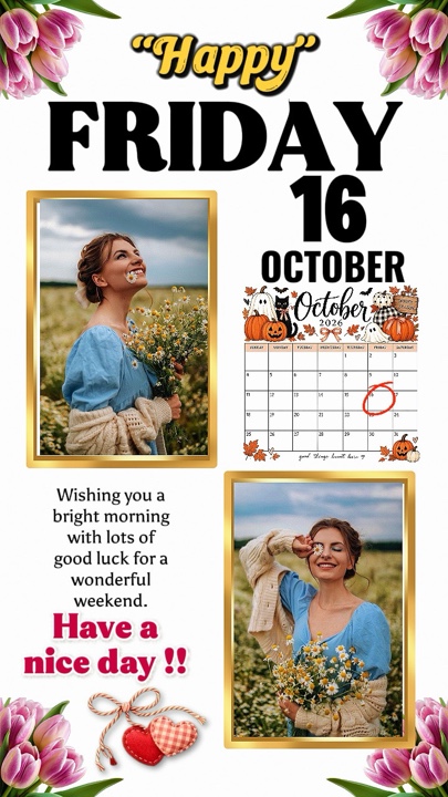 Friday 16 Oct 2026