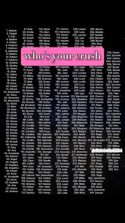 who's your crush