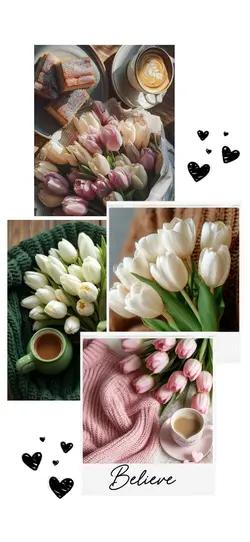 Coffee and flowers