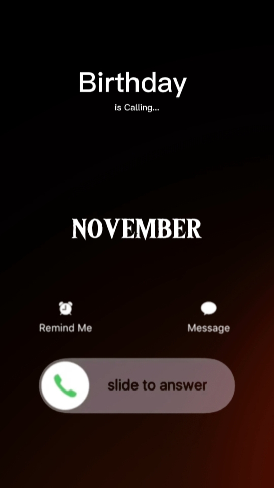 Birthday November 