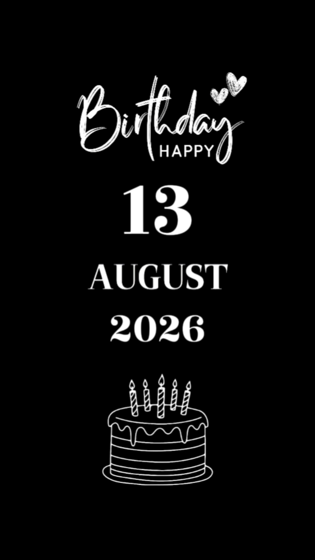 BDAY SON 13 AUGUST